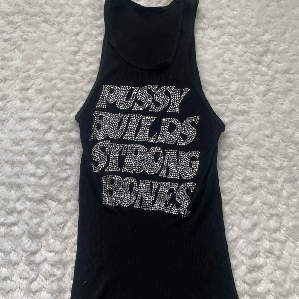 P*ssy Builds Strong Bones tank dress| Original Laropa